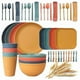 thumbnail image 1 of 48Pcs Unbreakable Dinnerware Sets for 4 People, Camping Plates and Bowls Set, Picnic Dinner Sets, S, 1 of 5