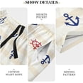 thumbnail image 6 of GZHJMY Anchor Pajama Pants Short for Men, Lounge Pants Lightweight Men Pajama Bottoms with Drawstring Pockets, Christmas New Year Birthday Gifts, XX-Large, 6 of 7