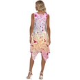 thumbnail image 3 of HELLHERO Gradient Rose Floral Summer Sleeveless Dress for Holiday Graduation, Side Pockets Round Neck Sleeveless Sundress, 3 of 8