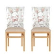thumbnail image 2 of YAZAOO Chair Covers Set Home Kitchen Cartoon Grin Pattern Party Decor Seat Back Cover Protector, 2 of 6