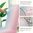 thumbnail image 5 of Yayeee 2 Pack Dining Chair Covers Stretch Parson Chairs Slipcovers Seat Protector, Light Pink Gradient, 5 of 6