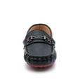 thumbnail image 3 of kkdom Boy Girl Loafer Slip-On Dress Flat Shoes Kid Black 9 Toddler, 3 of 7