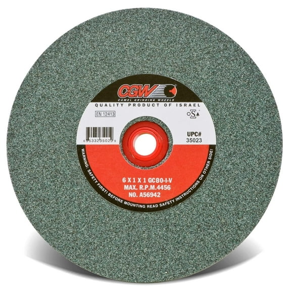 Bench Wheels, Green Silicon Carbide, Single Pack - 6x1x1 t1 gc80iv bench wheel 1 pk