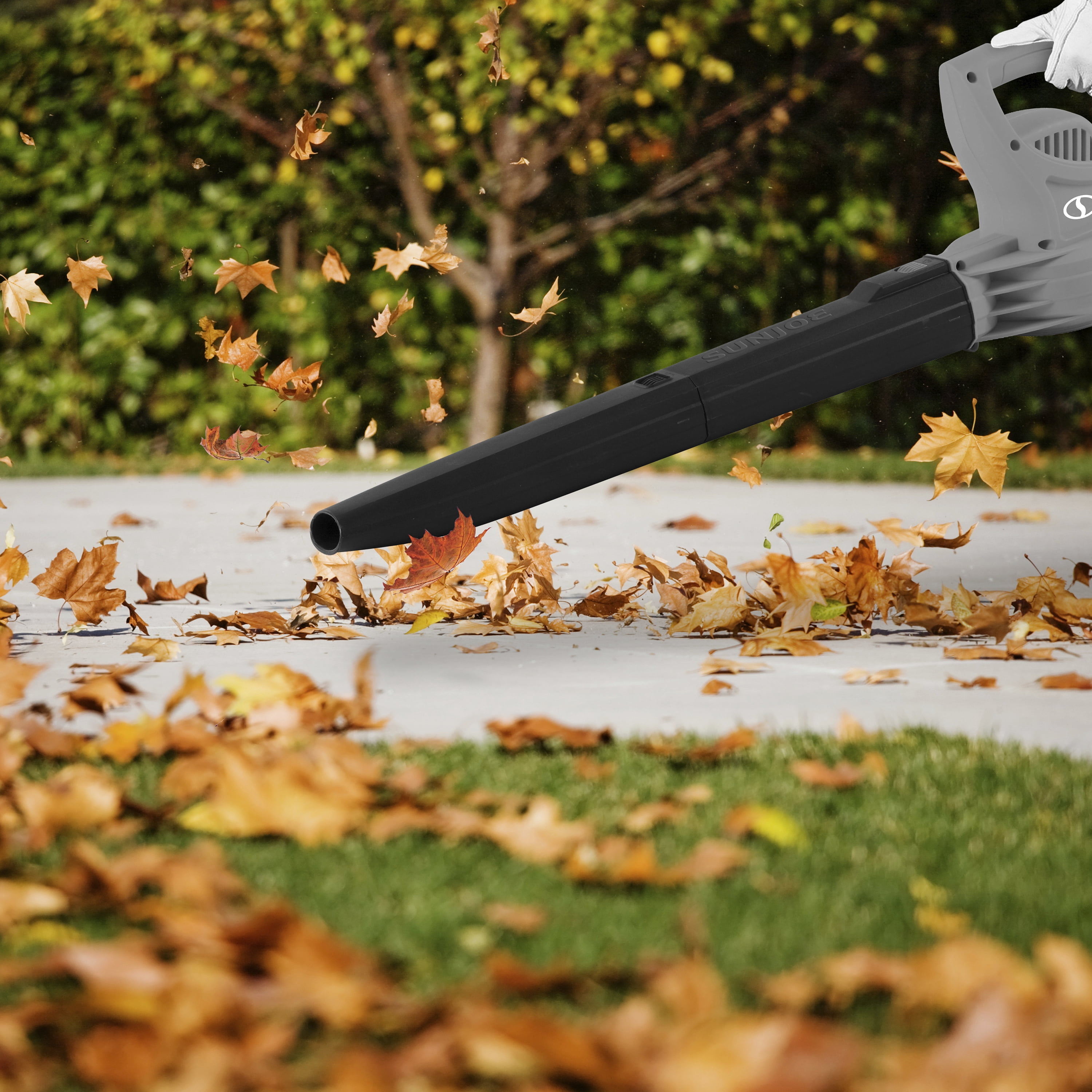 Open Box Sun Joe 6-Amp 155 mph Corded Handheld Leaf Blower, Light-Duty Lawn Tool, Gray