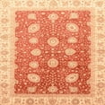 thumbnail image 1 of Ahgly Company Indoor Square Abstract Orange Red Oriental Area Rugs, 8' Square, 1 of 6