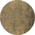 thumbnail image 1 of Ahgly Company Indoor Round Oriental Brown Industrial Area Rugs, 5' Round, 1 of 4