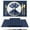 Dark Blue, variant on Placemats Set of 6, BETEAM Woven Vinyl Rectangular Washable Placemats( Grey)