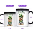 thumbnail image 4 of Happy St. Patrick’s Day Yorkshire Terrier with Green Hat Shamrocks Rainbow Heat Color Changing Mug Yorkie Dog Lover Gifts Magic Coffee Mug - 03007, 4 of 4