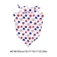 thumbnail image 3 of Dog Bandanas,Pet Neck Scarf for Cat & Small Dog | Triangle Independence Day Printed Dog Bandana | 4th of July Bandana for Festival Pet Photo Shoot,Outdoor Celebration, 3 of 7