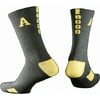 Alpha Phi Alpha Greekfeet Mens Athletic Dri-Fit Crew Socks [Black - 6-13]