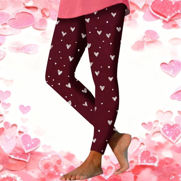 Njagoc3 Women's Mini Polka Dot Leggings - Playful Stretchy Casual & Home Wear