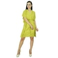 thumbnail image 5 of Bimba Women Plain Kaftan Dress Beach Cover Up Cotton Solid Caftan, 5 of 5