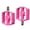 Pink Pedalplastic, variant on Mosiee Mountain Bike Pedals Aluminum Alloy Bearing Pedals with Enlarged Plastic Orange Pedalplastic