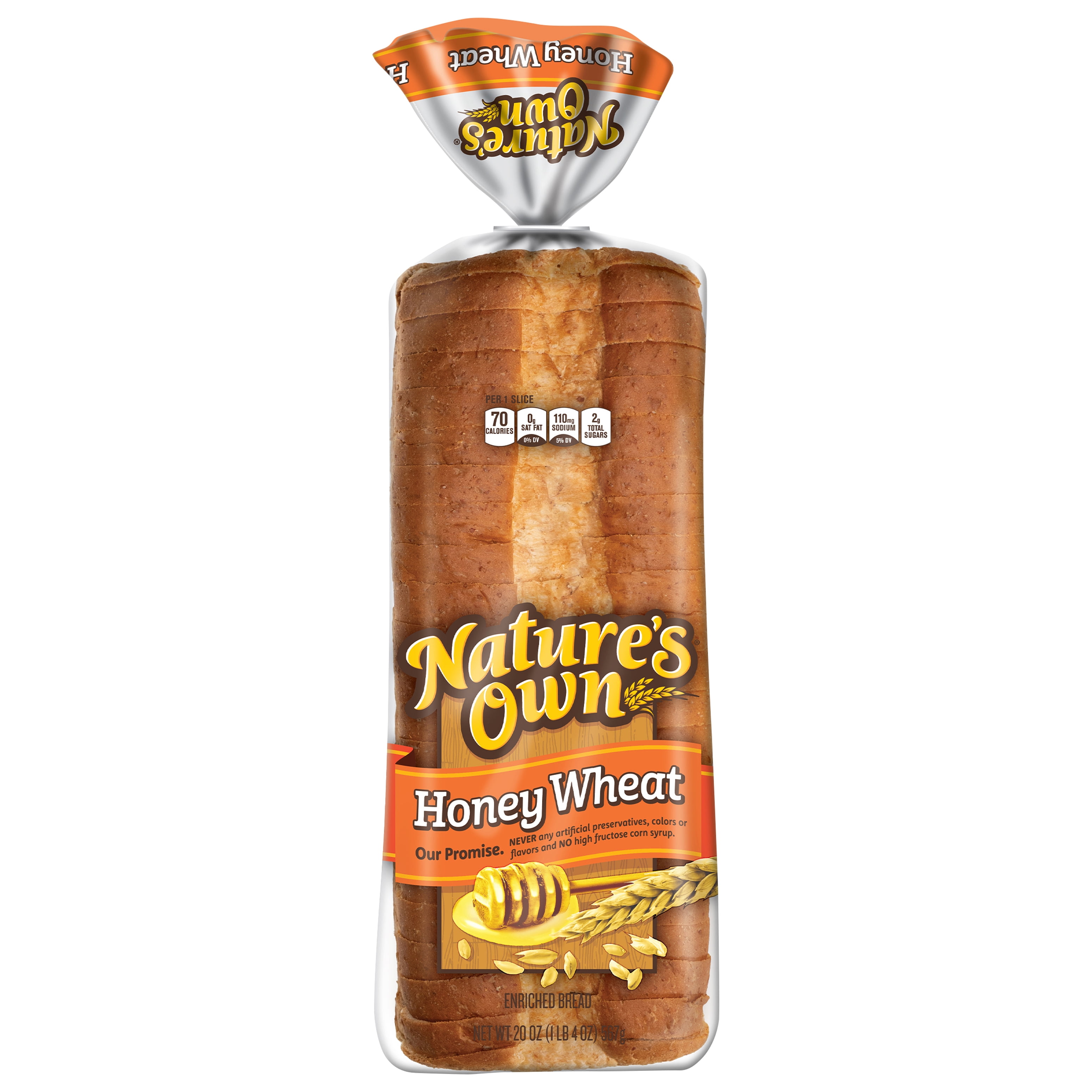 Nature's Own Honey Wheat Sandwich Bread Loaf, 20 oz