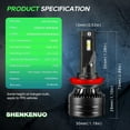 thumbnail image 5 of For Kenworth T680 T880 2013-2016 2017 2018 2019 Led Headlight Bulbs 9005 H11 High&Low Beam 4pcs, 5 of 10