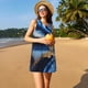 thumbnail image 3 of Disketp Navy Blue Marble para Vestido sin Mangas para Mujeres, Vestidos de Verano para Mujeres, Casual y Holgado para la Playa, 3 of 7