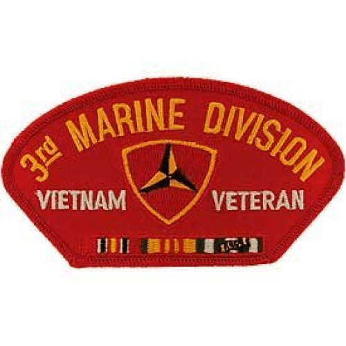 Embroidered Military Patch USMC 3rd Marine Division NEW 