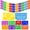 Rainbow, variant on Day of The Dead Papel Picado Banner, 16-Foot Plastic with 10 Extra Large Panels
