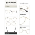thumbnail image 5 of Eyeglasses Pro Acme Fashion con montura redonda de metal de 53 mm, unisex, 5 of 5