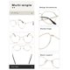 thumbnail image 5 of Eyeglasses Pro Acme Fashion con montura redonda de metal de 53 mm, unisex, 5 of 5