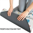 thumbnail image 3 of Colorful Princess Castle Pattern Hot Yoga Mat Towel Non Slip for Hot Yoga - Quick-Drying Yoga Mat Cover with 4 Corner Pockets with Travel Bag - Hot Yoga Towel Non Slip 74"x26", 3 of 6