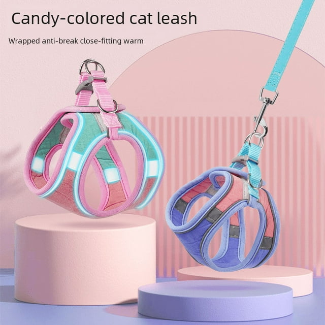 Productos para mascotas Cuerda para gatos Cuerda de tracción para gatos Chaleco antirroturas Cuerda especial para gatos Pecho y espalda para gatos