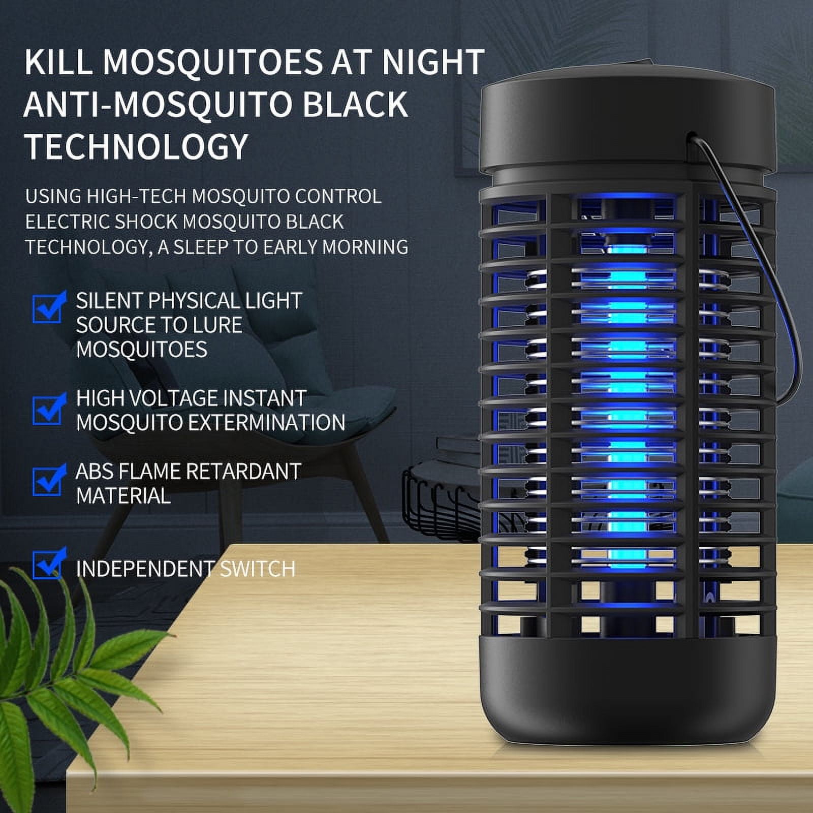 Bug Zapper, 4000V High Powered Electric Mosquito Zapper, Fly Trap for Indoor and Outdoor, Waterproof Mosquito Killer with 15W Mosquito Light Bulb for Home, Bedroom, Kitchen, Office, Backyard