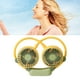thumbnail image 5 of Ventilador de cuello portátil, flexible, portátil, recargable por USB, mini ventilador colgante de manos libres para oficina, viajes, amarillo, 5 of 12