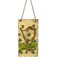 thumbnail image 1 of St. Patrick's Day Decoration Wooden Wall Doorplate Door Plaque Hanging Sign Home Decoration (Irish Blessings), 1 of 2