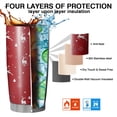 thumbnail image 7 of 20oz Tumblers Red Christmas Deer Pattern Stainless Steel Vacuum Insulated Double Wall Travel Tumbler Cups Mug with Lid and Straw,Cleaning Brush for Cold & Hot Drinks, 7 of 7