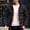 Black, variant on Mens Quilted Puffer Jacket Zip Solid Lightweight Thermal Winter Thicken Coat Softshell Windbreaker Outerwear Dark Blue M