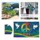 thumbnail image 4 of Bandera de la Paz Mundial, 90 x 150 cm, poliéster, grande, para patio, jardín y patio., 4 of 7