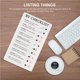 thumbnail image 5 of Matsuzay RV Checklist Note Boar Plastic RV Checklist Memo Portable RV Checklist Notepad Reutilizable Checklist Note Pad Notebook para el hogar Cocina cartulina Numero 3, 5 of 6