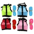 thumbnail image 1 of 4Pcs Rabbit Hamster Cool Mesh Vest Harness with Leash for Outdoor Walking, 1 of 9
