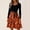 Saffron #034, variant on Halloween Dresses for Women Witch Hat Pumpkin Long Sleeve Hepburn 1950s Classic Dresses Crew Neck Cocktail Fall Funny Tea Length Dress with Belt 5XL