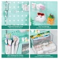 thumbnail image 5 of Vivin Desk Organizer, Small 2 Drawer Unit and Pen Holders, Multi-Purpose Pegboard organizer For Home Office, Mint gree, 5 of 7