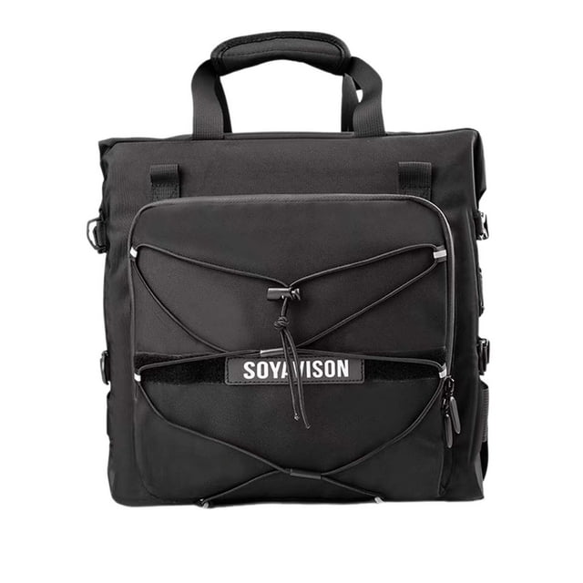 Generic Bolsa de sillín de Motocicleta Alforja Impermeable 20L Bolsas Laterales Resistentes a los arañazos de Gran Capacidad para Uso Diario al Aire