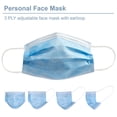 thumbnail image 7 of Chromex 3 Ply Non Woven Ear Loop Style Breathable Disposable Face Masks 100-Pack, 7 of 7