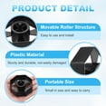 thumbnail image 3 of Uxcell 3Set Tape Dispenser Core, Replacement Wheel and Core for 20031 Tape Dispenser Plastic Insert Parts for Home Office Warehouse Wrapping Packaging Mailing Shipping, Black, 3 of 7