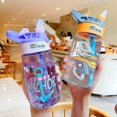 thumbnail image 5 of (p25) botella para beber para niños, taza con pajita para jardín de infantes, botellas de plástico creativas con pico de pato para niños pequeños, 5 of 5