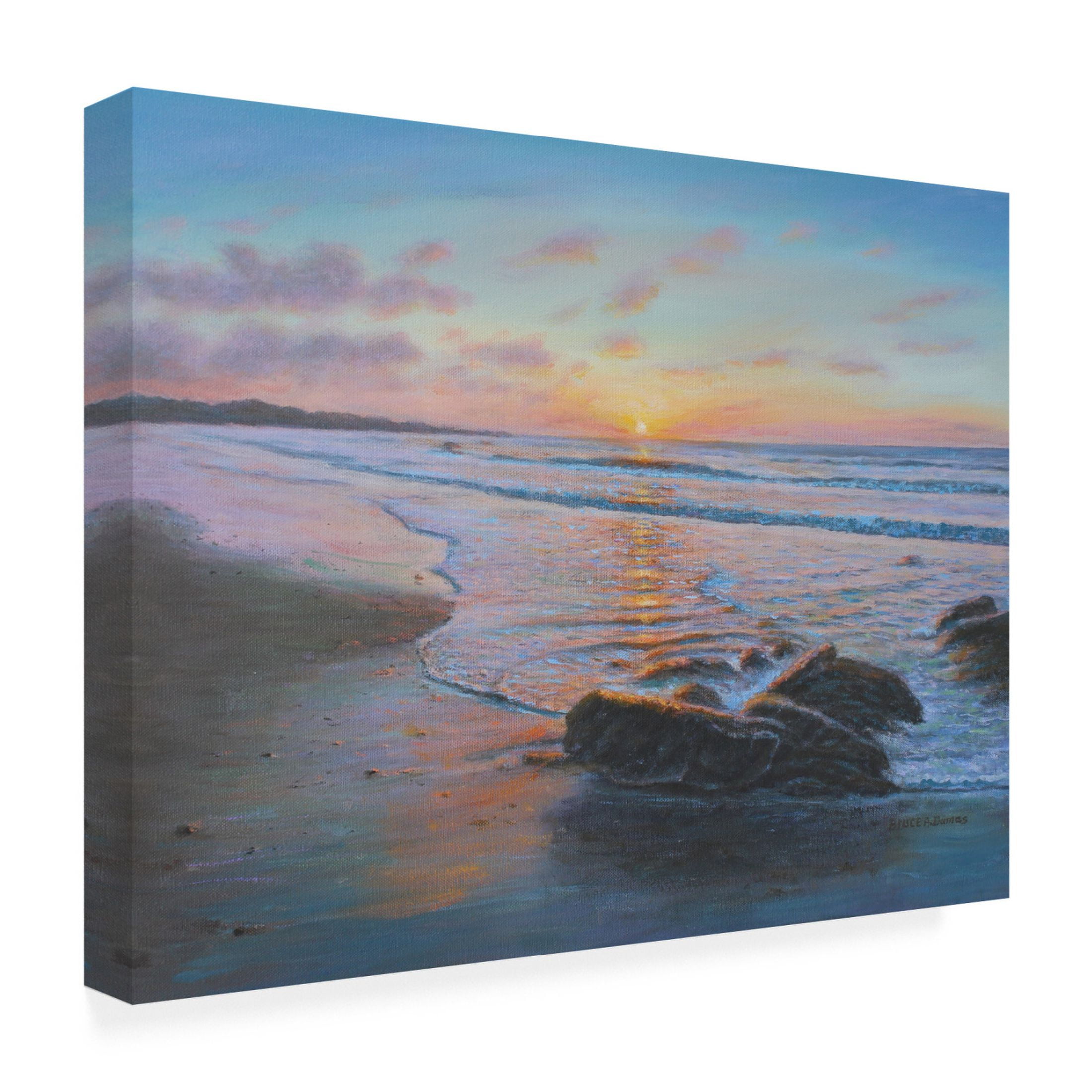 Canvas Wall Art - Bruce Dumas 'Breaking Sun' Wall Art for Living Room, Bedroom, or Office Décor by Trademark Fine Art - 47 x 35 Inches