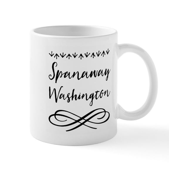 CafePress - Spanaway Washington Mugs - 11 oz Ceramic Mug - Novelty Coffee Tea Cup