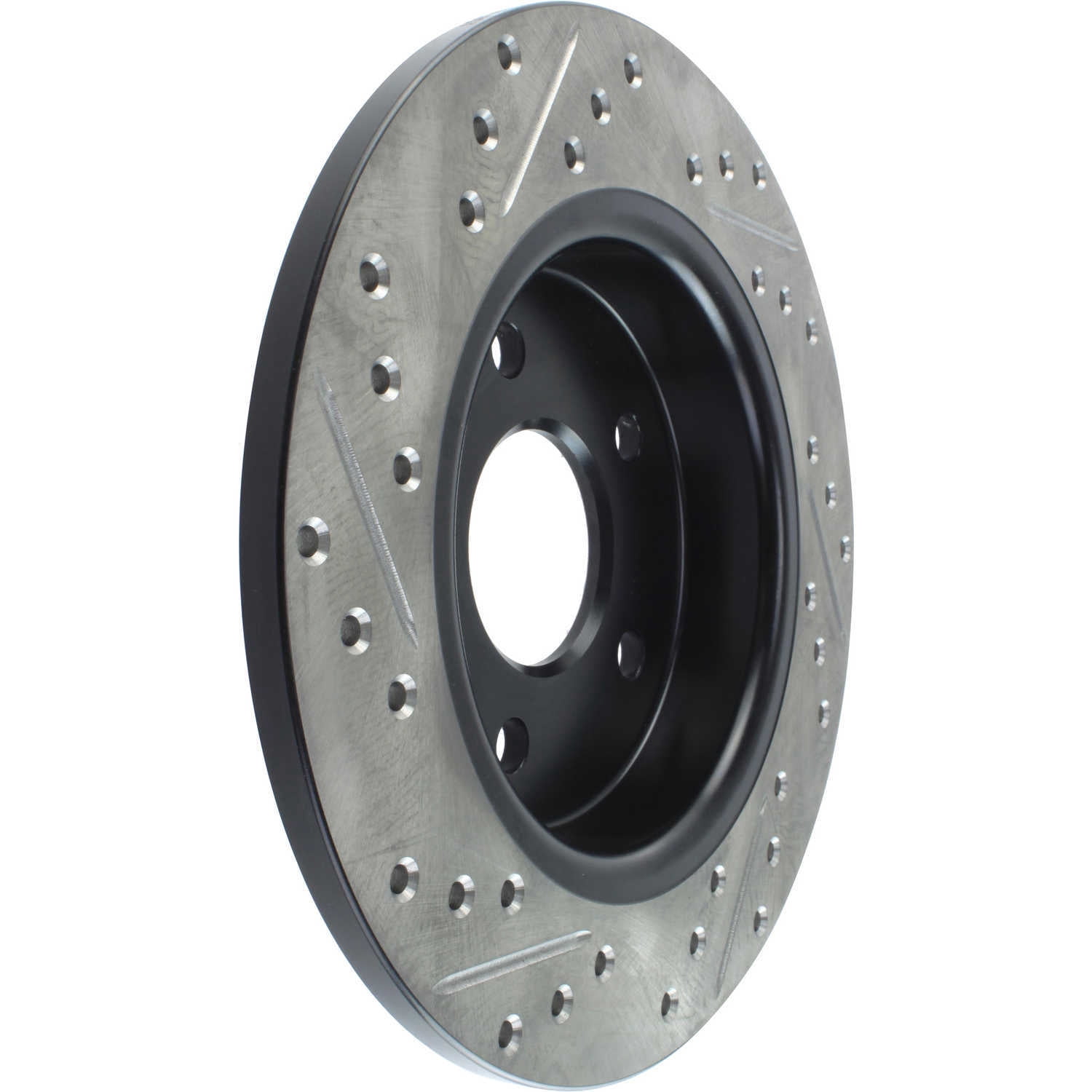 StopTech 12-15 Ford Focus w/ Rear Disc Brakes Rear Left Slotted & Drilled Rotor Fits select: 2016-2018 FORD FOCUS SE