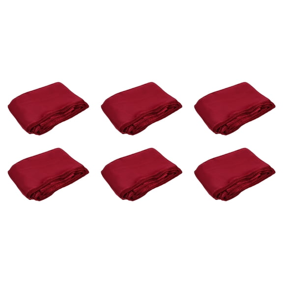OUNONA 10Pcs Red Satin Chair Sashes for Wedding Banquet Party Decorative Chair Bow Bands