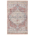 thumbnail image 7 of SAFAVIEH Kenitra Jermaine Floral Bordered Polyester Area Rug, Pink/Grey, 3' x 5', 7 of 7