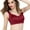 Wine, variant on Bigersell Comfortable Sports Bras for Women Sale Cute Bras for Women Full-Figure Bra Style R4057 V-Neck Full-Coverage Bras Pull-On Bra Closure Women Size Comfy Bras Wine XXL