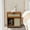 Tea-colored, 1 Drawer, variant on ToppiJoy 3 Drawers Bamboo Nightstand with Rattan Pattern Sliding Door, Bamboo Bedside Table Modern Accent Side End Table for Bedroom Living Room (Dark Brown)