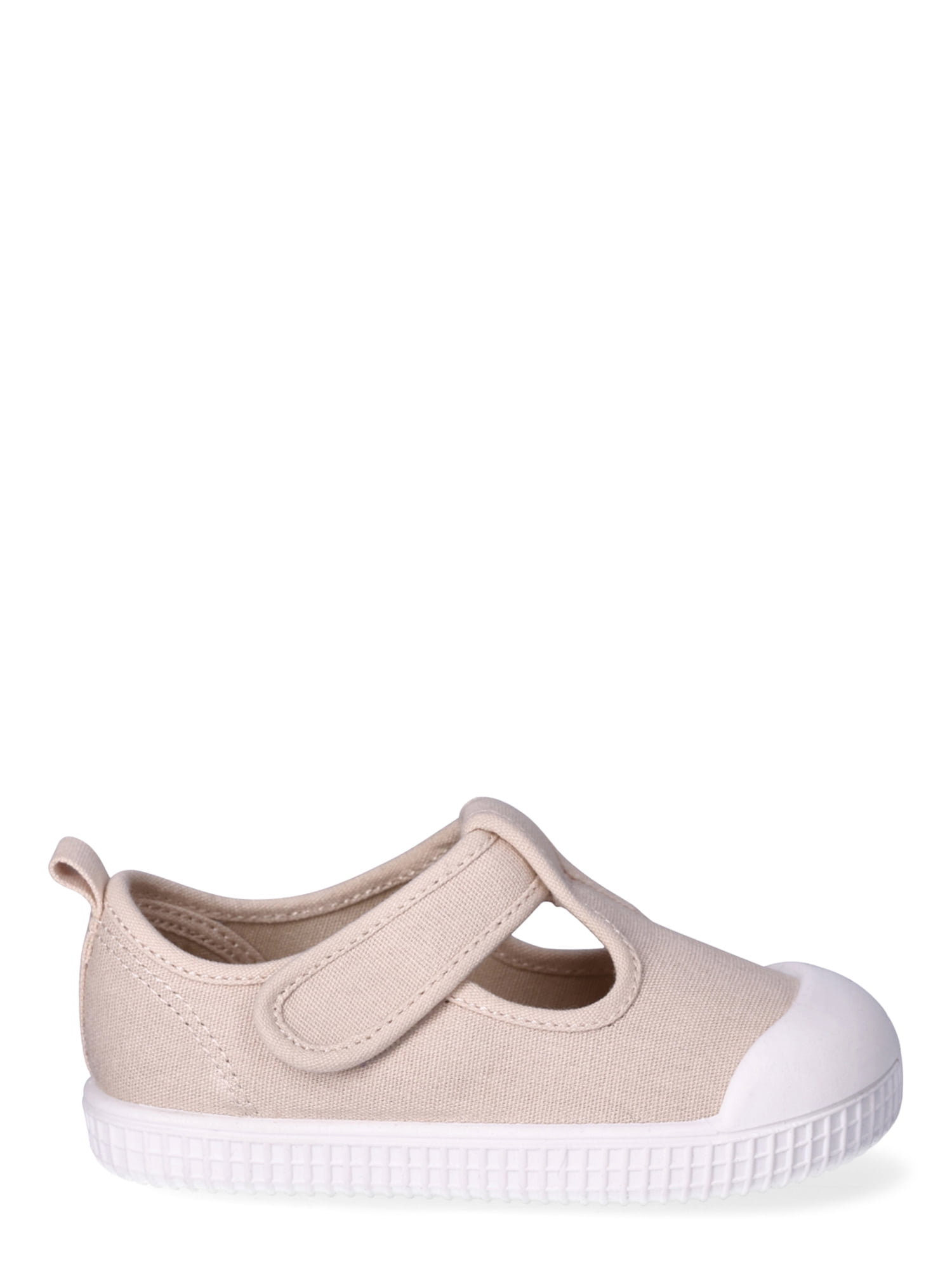 Wonder Nation Baby Girl T-Strap Bump Toe Shoes, Sizes 2-6
