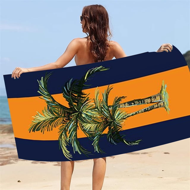 Extra Large Kids Beach Towel - Colorful Microfiber, Sandproof & Machine Washable for Beach, Bath & Picnic - 30x60 Inch