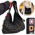 thumbnail image 2 of LHSHID Women Knitted Shoulder Bag Crochet Tote Bag Large Capacity Fashionable Handbag Weaving Crossbody Purse Summer Beach, 2 of 9